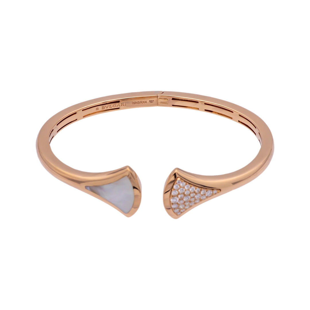 Bvlgari Diva's Dream 18K Rose Gold Diamond Open-Cuff Bracelet
