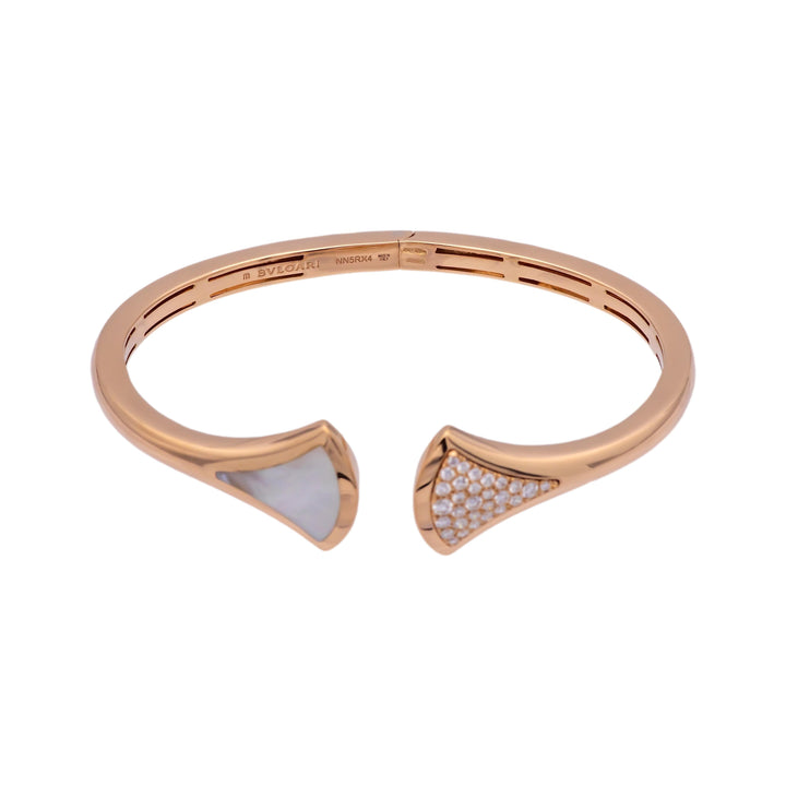 Bvlgari Diva's Dream 18K Rose Gold Diamond Open-Cuff Bracelet