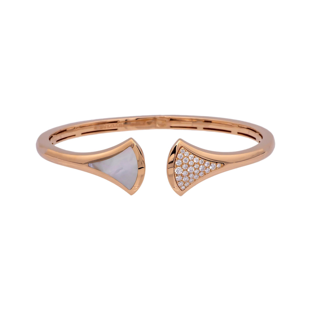 Bvlgari Diva's Dream 18K Rose Gold Diamond Open-Cuff Bracelet