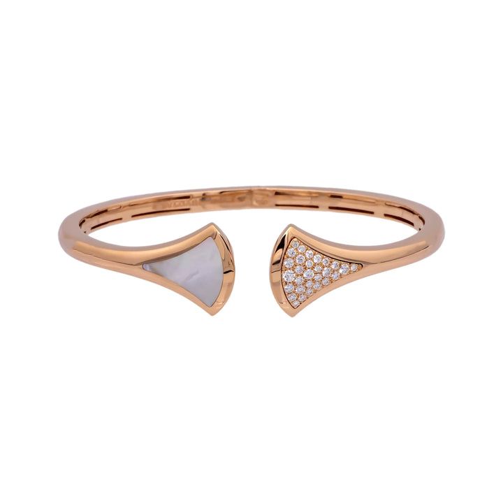 Bvlgari Diva's Dream 18K Rose Gold Diamond Open-Cuff Bracelet