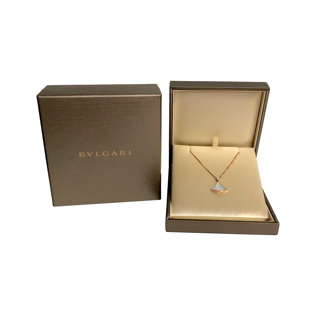 BVLGARI Diva's Dream 18K Rose Gold Pendant Necklace 16"- 17" - 20mm