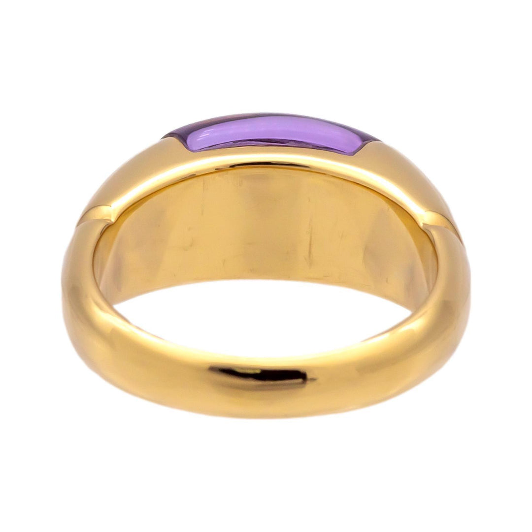 Bvlgari Tronchetto Vintage Amethyst Ring – 18K Yellow Gold