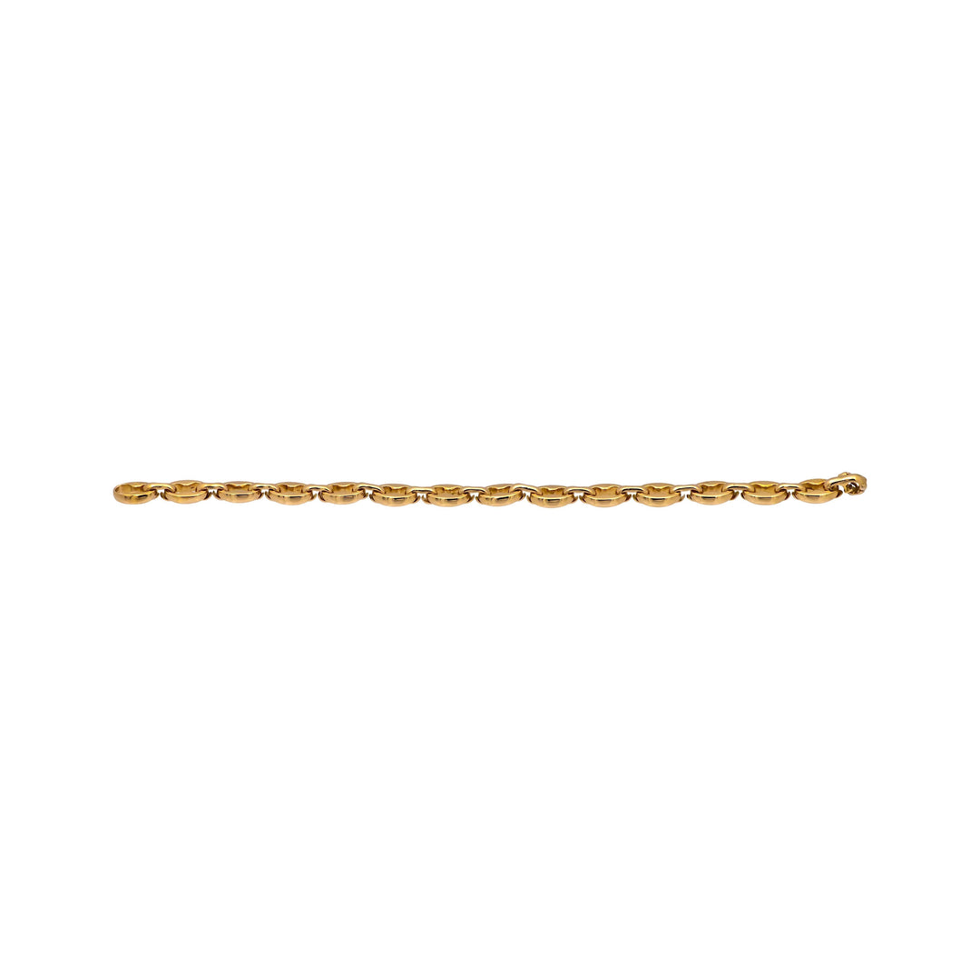 Vintage Cartier 18K Yellow Gold Open Bean Claw Link Bracelet
