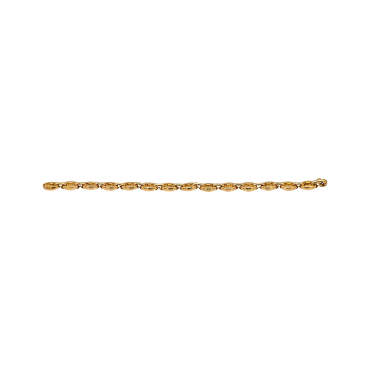 Vintage Cartier 18K Yellow Gold Open Bean Claw Link Bracelet