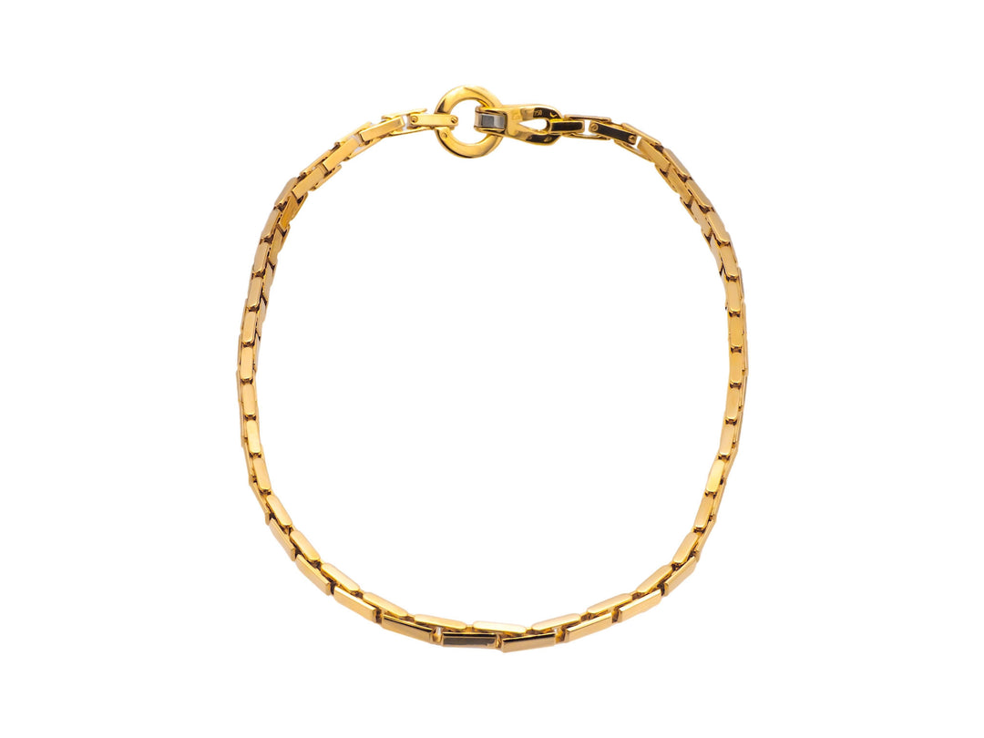 Cartier Agrafe 18K Yellow Gold Link Necklace 16" Long