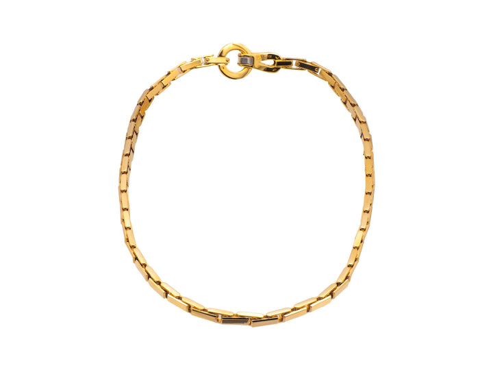 Cartier Agrafe 18K Yellow Gold Link Necklace 16" Long