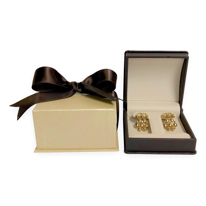 Vintage CHIMENTO 18K Yellow Gold Chandelier Earrings