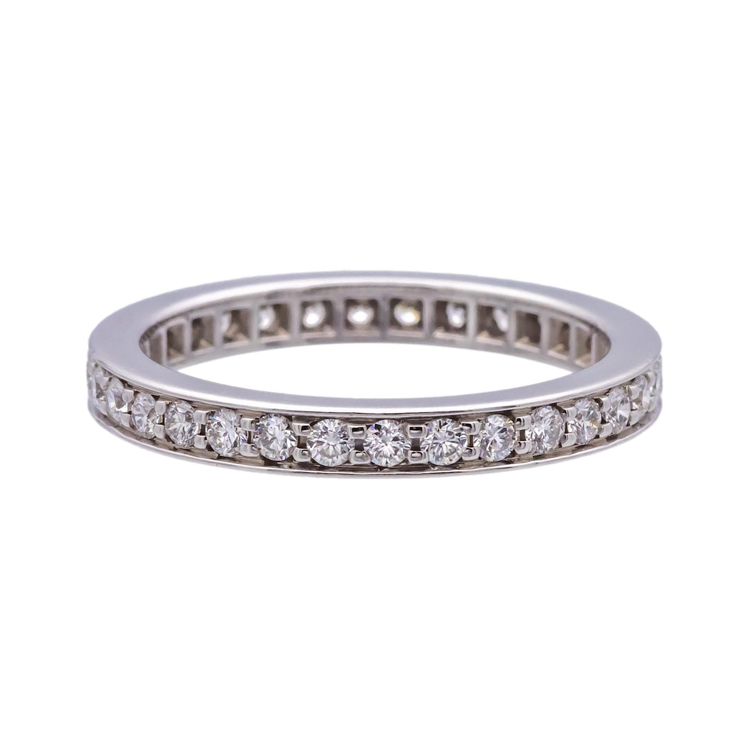 Cartier Ballerine Platinum Channel Set Diamond Eternity Band Ring .40 Cts TW