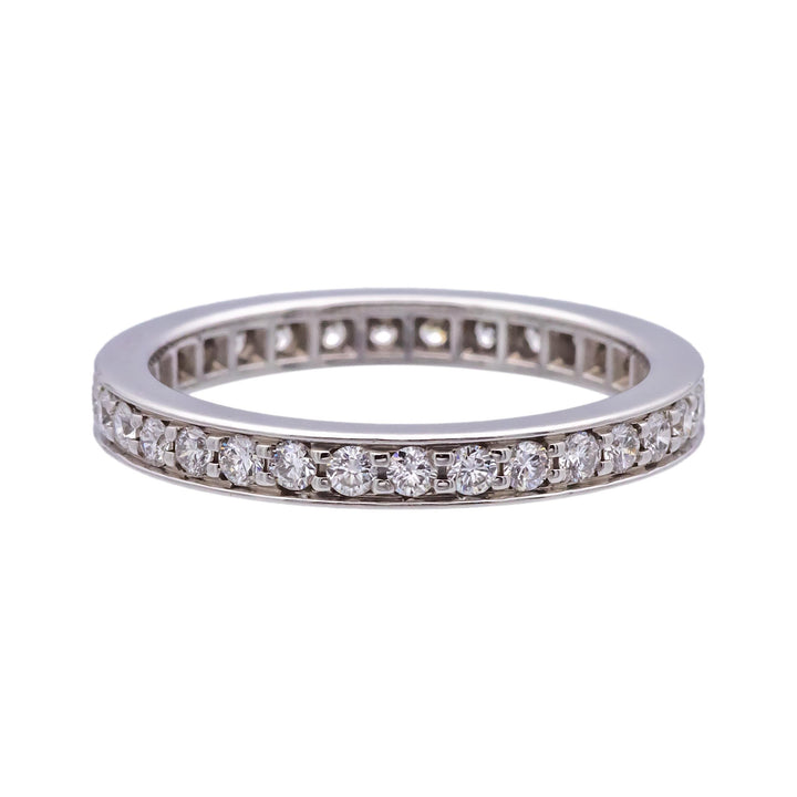 Cartier Ballerine Platinum Channel Set Diamond Eternity Band Ring .40 Cts TW
