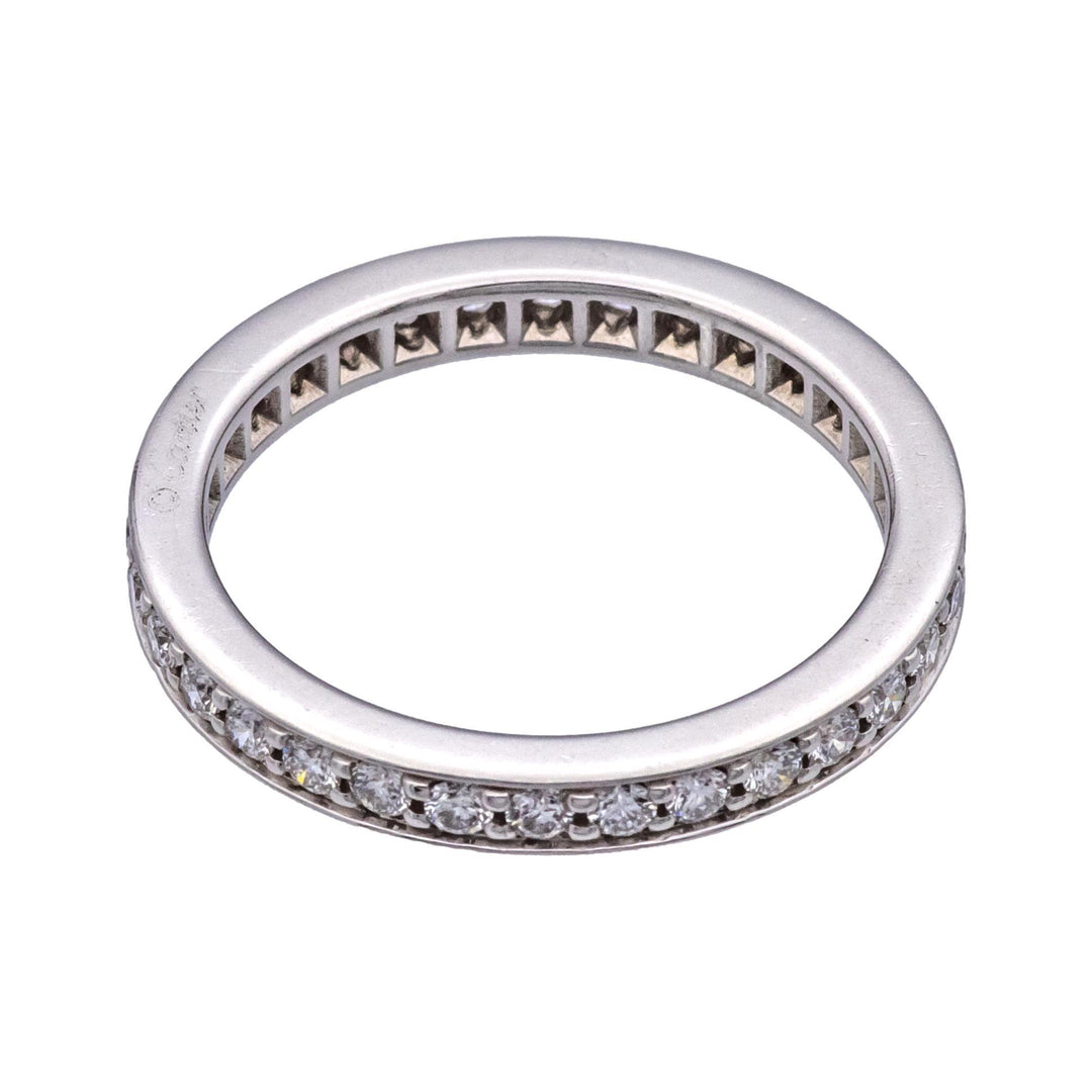 Cartier Ballerine Platinum Channel Set Diamond Eternity Band Ring .40 Cts TW