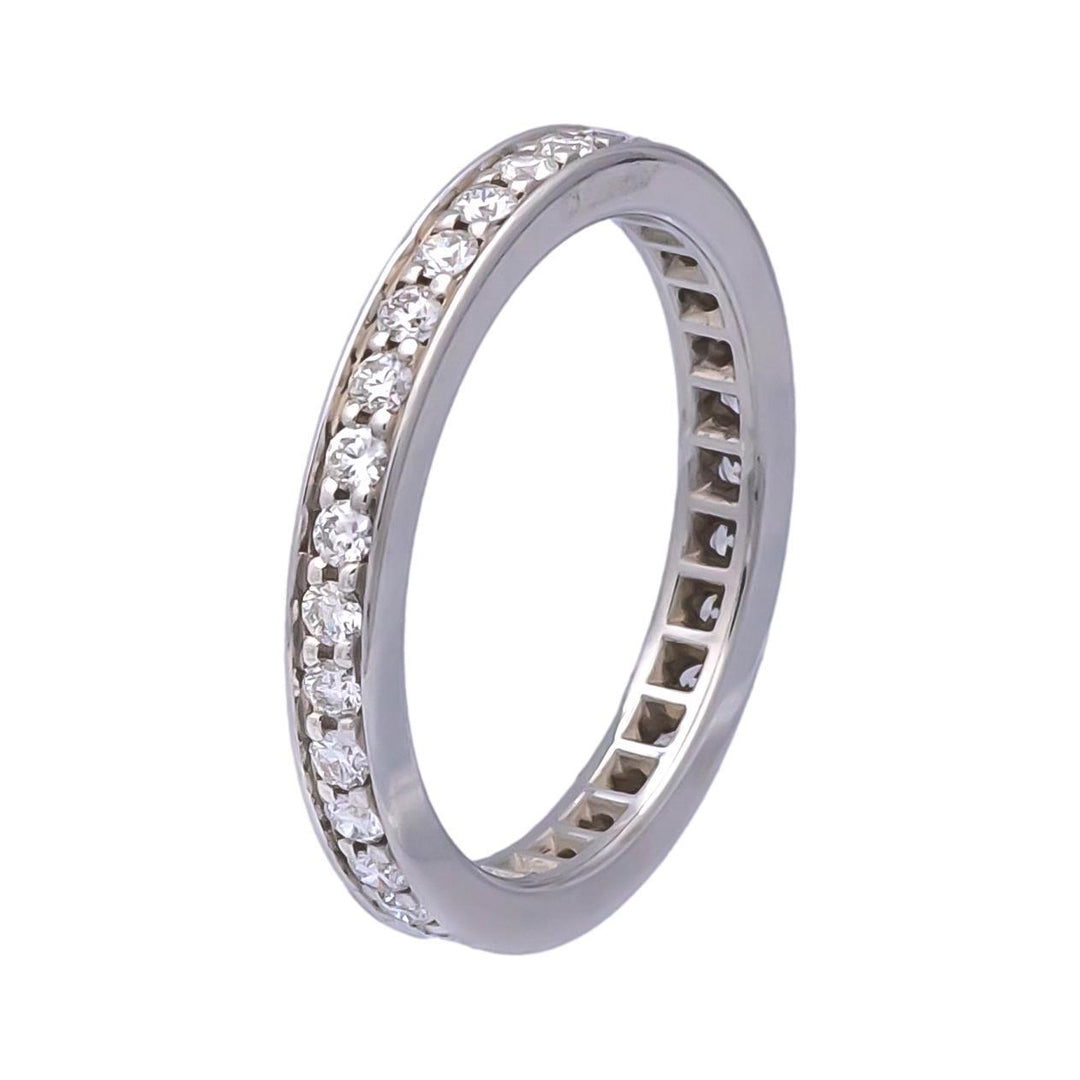 Cartier Ballerine Platinum Channel Set Diamond Eternity Band Ring .40 Cts TW