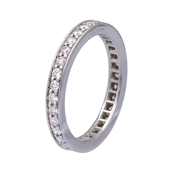 Cartier Ballerine Platinum Channel Set Diamond Eternity Band Ring .40 Cts TW