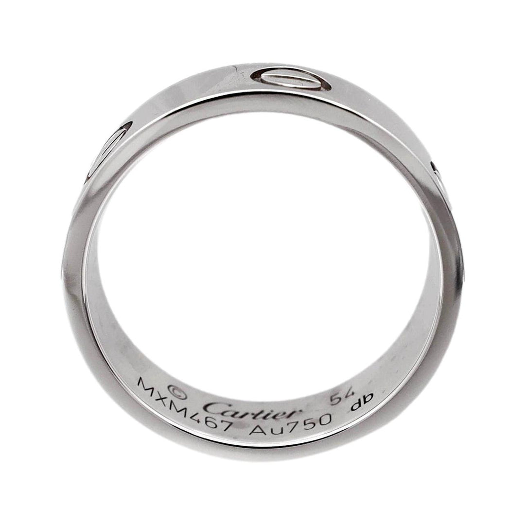 Cartier Love Ring in 18K White Gold 5.5mm Size 54 (US6.75)