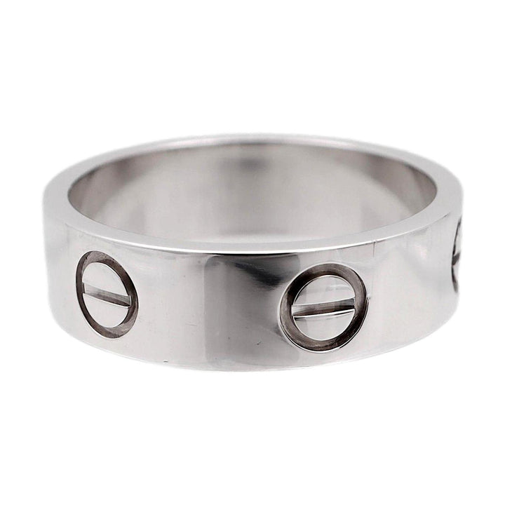 Cartier Love 18K White Gold 5.5mm Size 54 (US6.75) Band Ring
