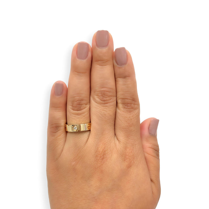 Cartier Love Ring 18K Yellow Gold 3 Diamonds Band Size 60 | US 9.25 Box & Papers