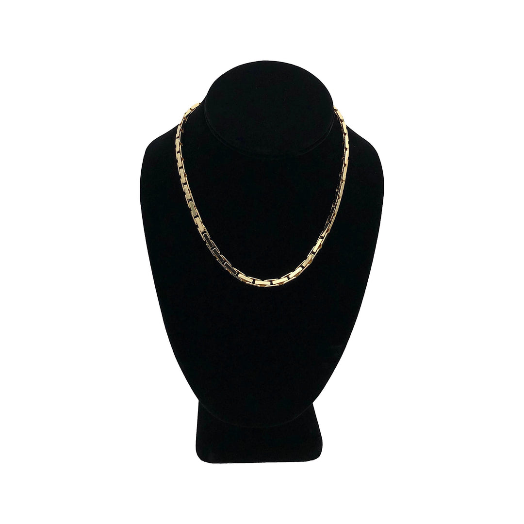 Cartier Agrafe 18K Yellow Gold Link Necklace 16" Long