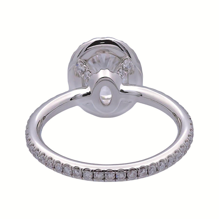 Harry Winston Platinum Halo Oval Diamond 1.54ct TW DVVS1 Engagement Ring
