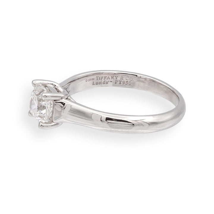 Tiffany & Co. Lucida Diamond Engagement Ring .87ct EVS2 in Platinum