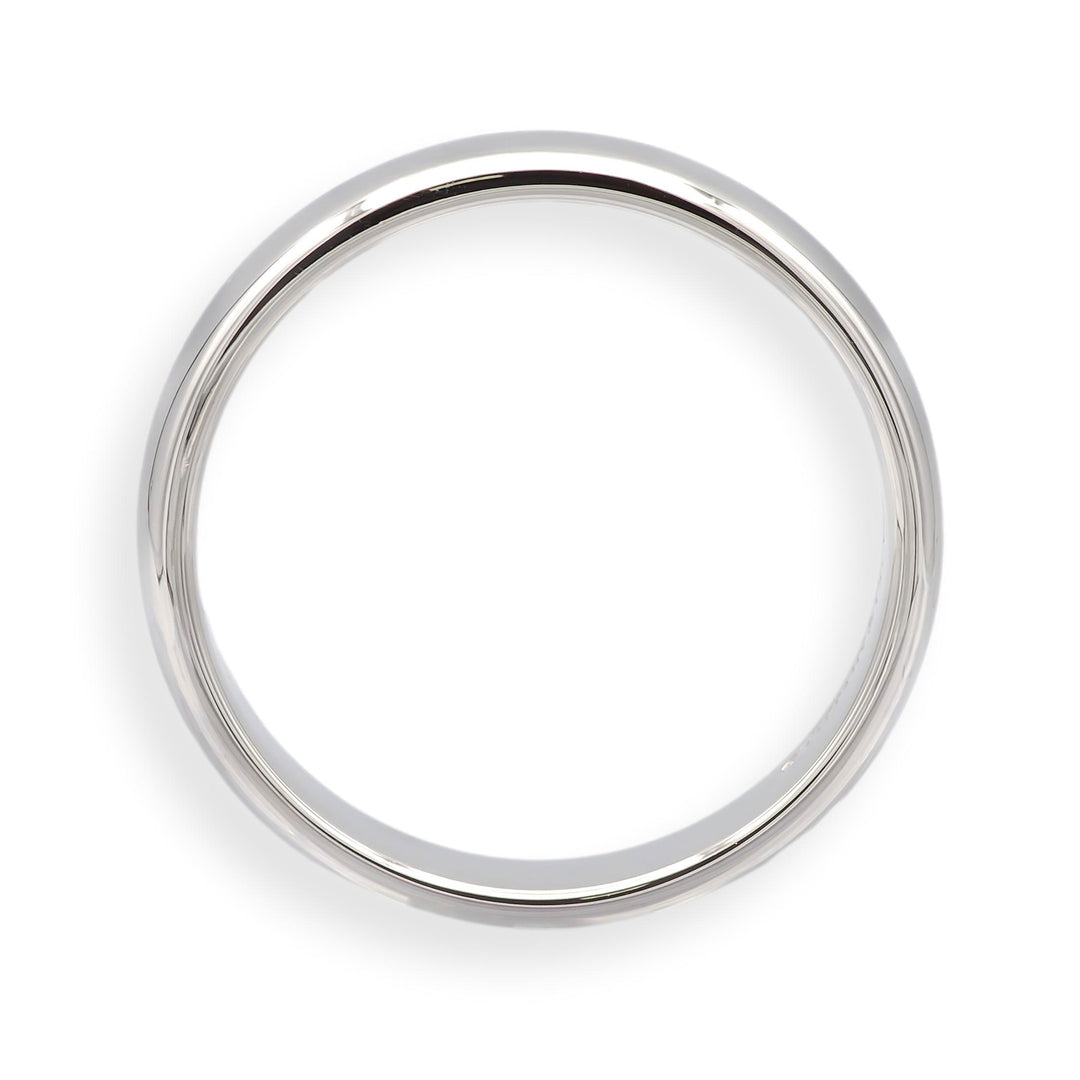 Tiffany & Co. Forever Platinum 4.5mm Wedding Band Ring Size 8.5, Box Included