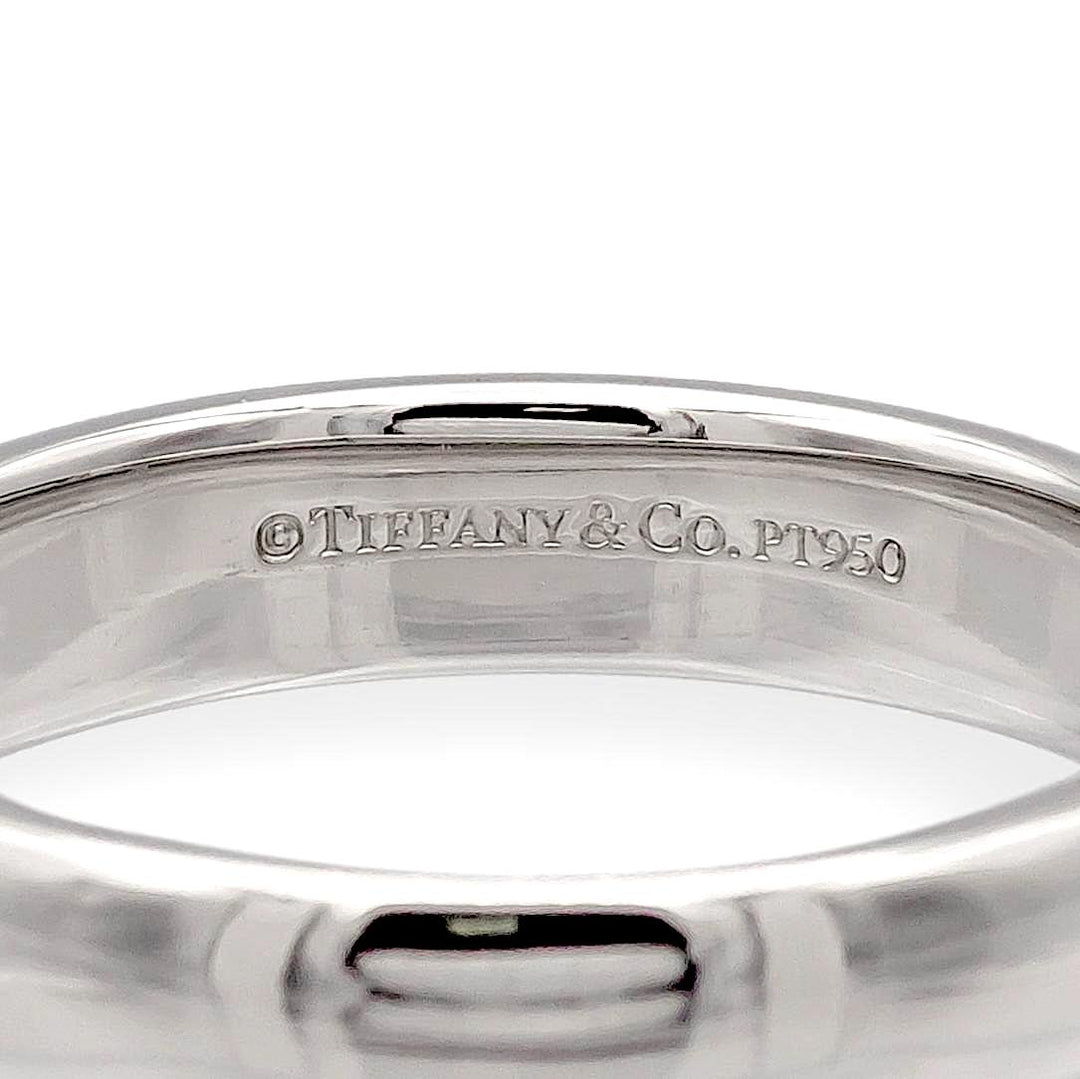 Tiffany & Co. Forever Platinum 4.5mm Wedding Band Ring Size 8.5, Box Included