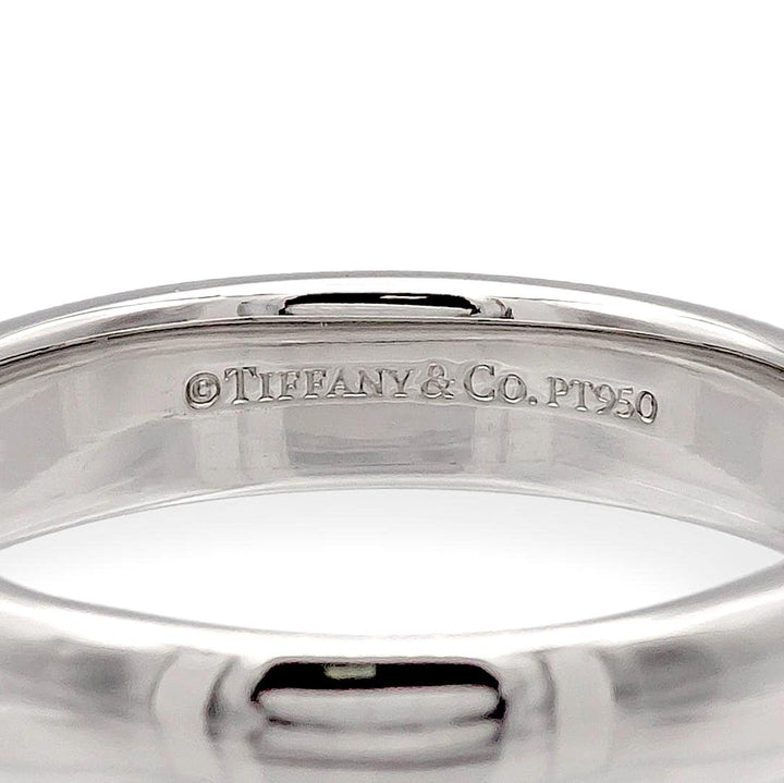 Tiffany & Co. Forever Platinum 4.5mm Wedding Band Ring Size 8.5, Box Included
