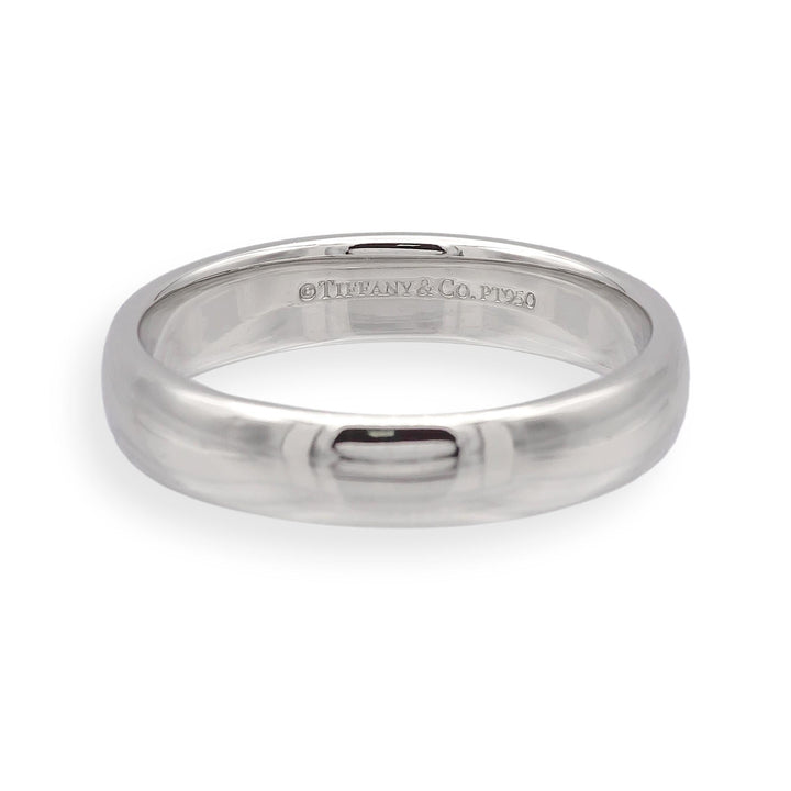 Tiffany & Co. Forever Platinum 4.5mm Wedding Band Ring Size 8.5, Box Included