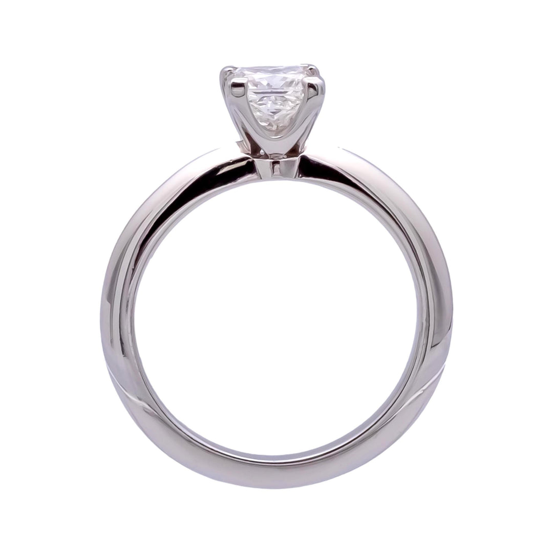 Tiffany & Co. Platinum Diamond Princess Cut Engagement Ring .67ct GVS2