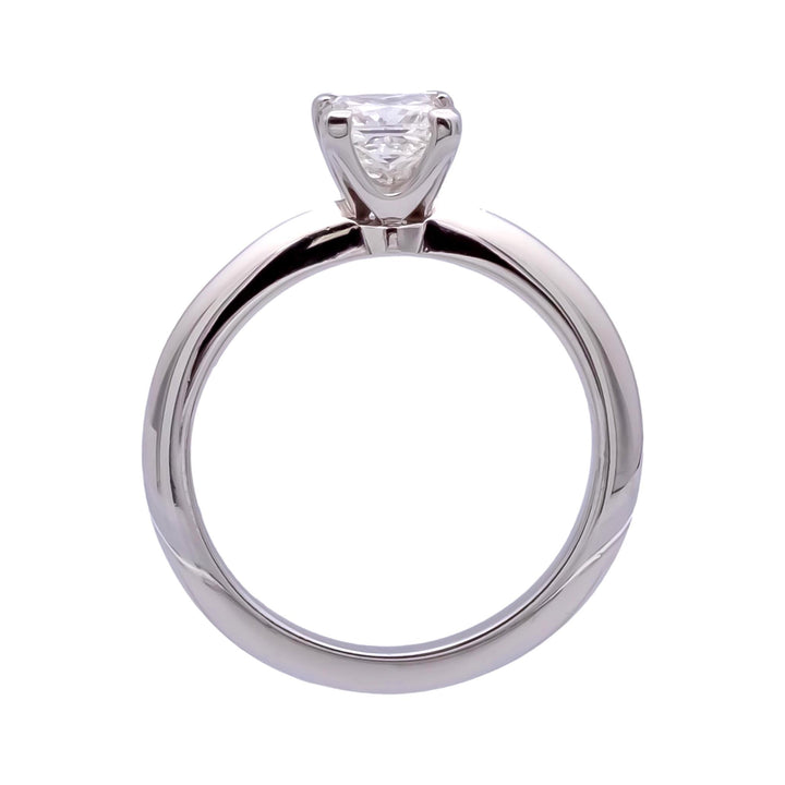 Tiffany & Co. Platinum Diamond Princess Cut Engagement Ring .67ct GVS2