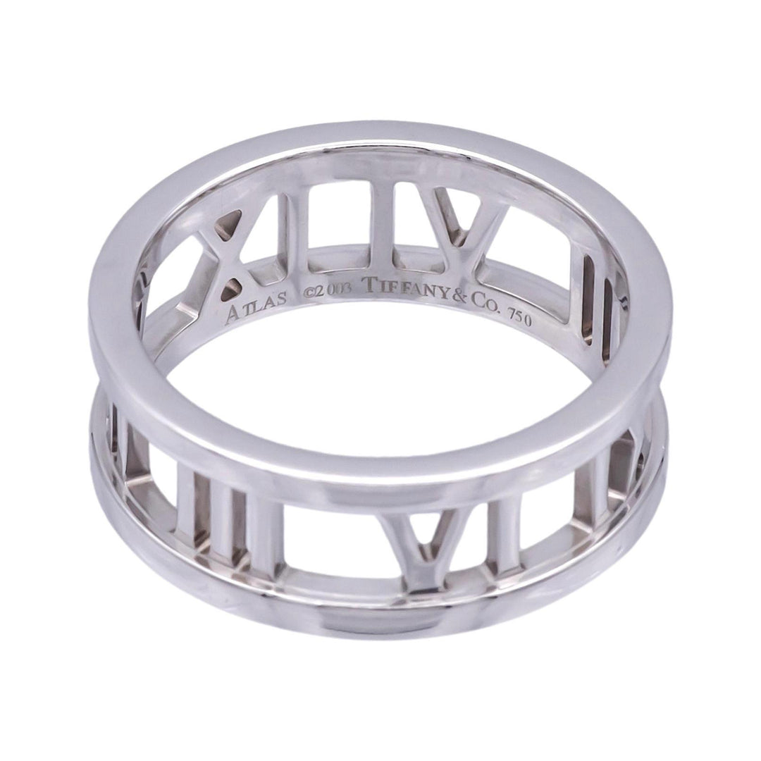 Tiffany & Co. Atlas Ring in 18K White Gold ( 2003 ) – Size 6