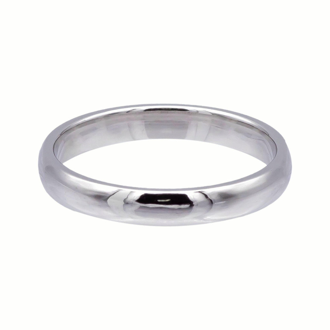 Van Cleef & Arpels Tendrement Platinum 3mm Wedding Band Ring Size 6.5