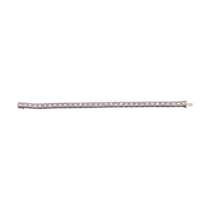 Van Cleef & Arpels Art Deco Old Euro Diamond Bracelet in Platinum – 1930s