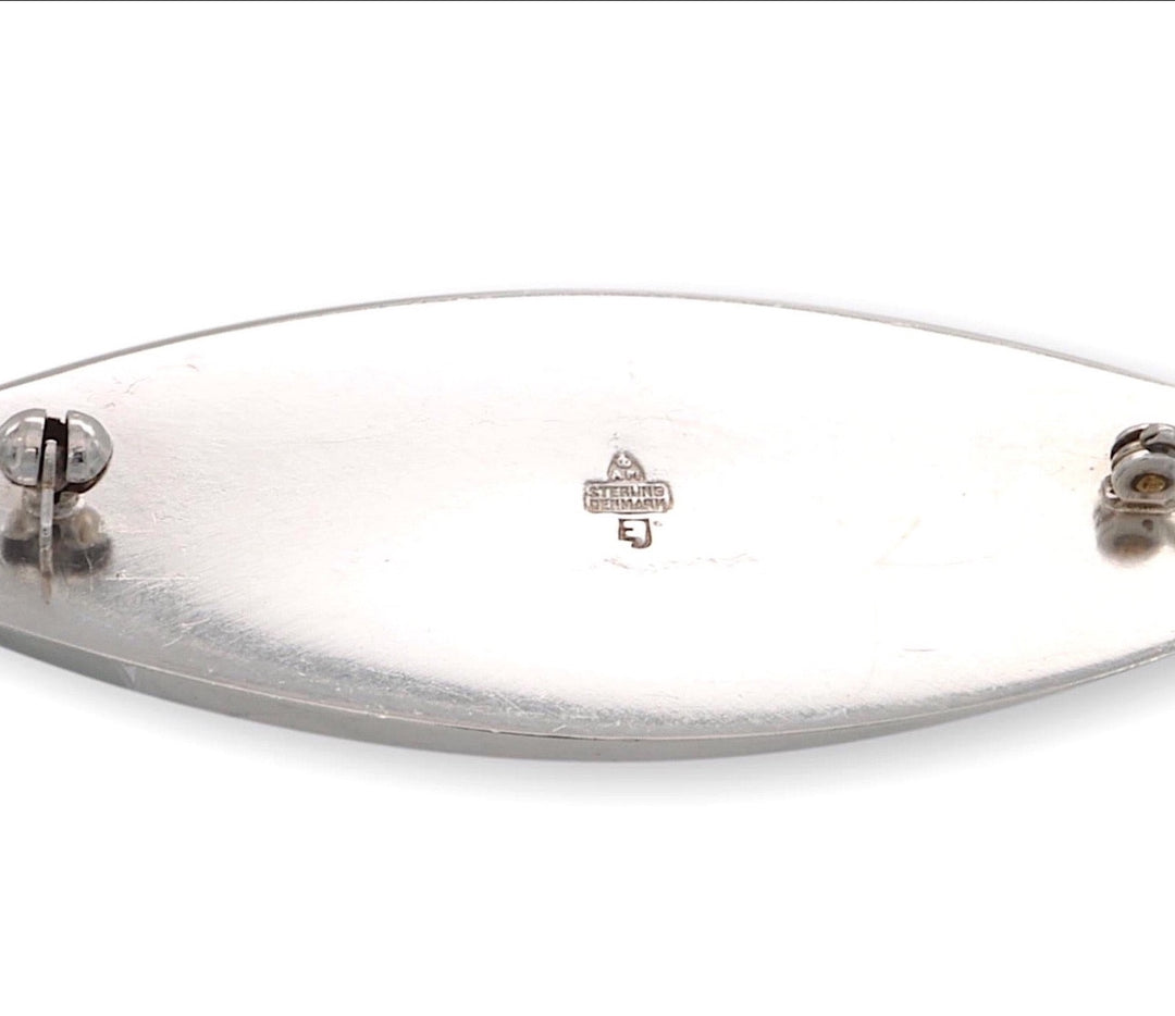 Vintage Eigil Johnson Anton Michelsen Sterling Silver Brooch Pin Circa 1960's