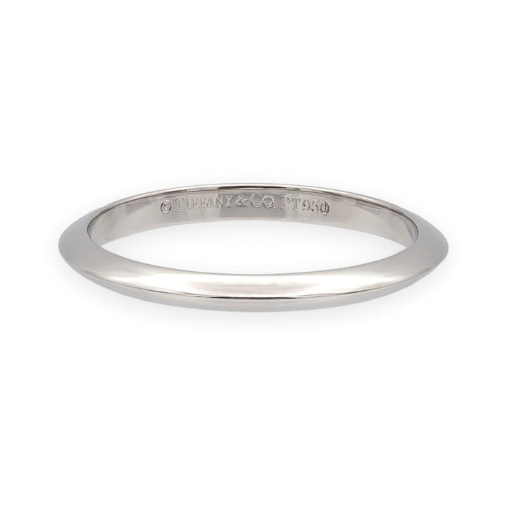 Vintage Tiffany & Co. Platinum Knife-Edge Wedding Band Ring 2 mm Size 6