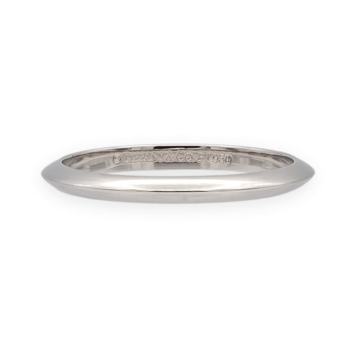 Vintage Tiffany & Co. Platinum Knife-Edge Wedding Band Ring 2 mm Size 6