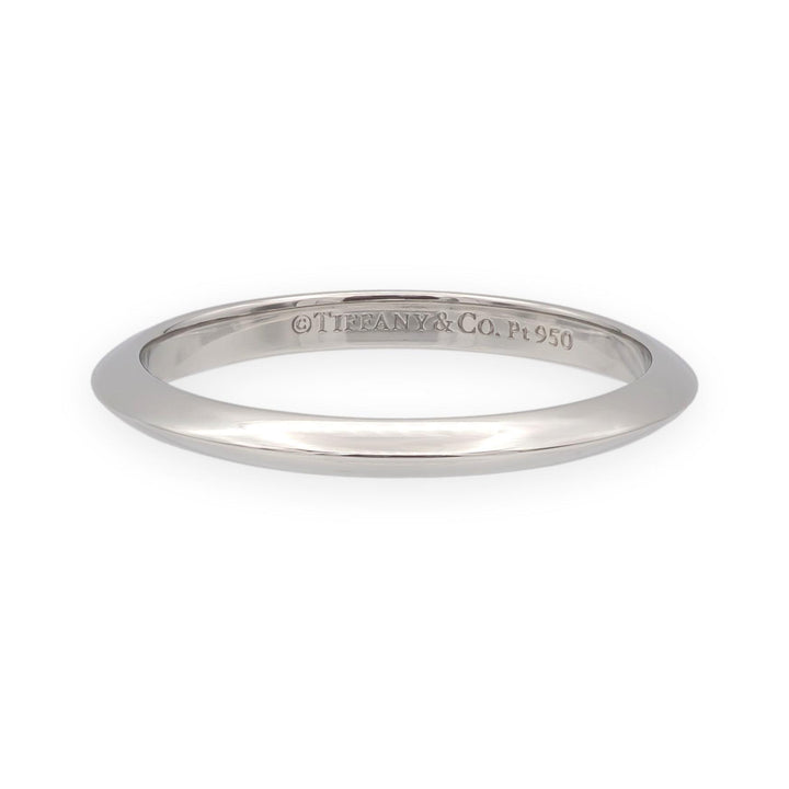 Vintage Tiffany & Co. Platinum Knife-Edge Wedding Band Ring 2 mm Size 6