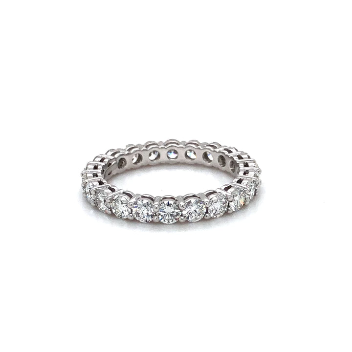 Tiffany & Co. Platinum Forever Full Circle Diamond 3mm Band Ring 1.80ct Size 6