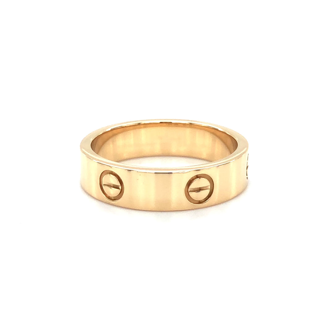 Cartier Love Ring in 18K Yellow Gold 5.5mm Size 60 (US 9)