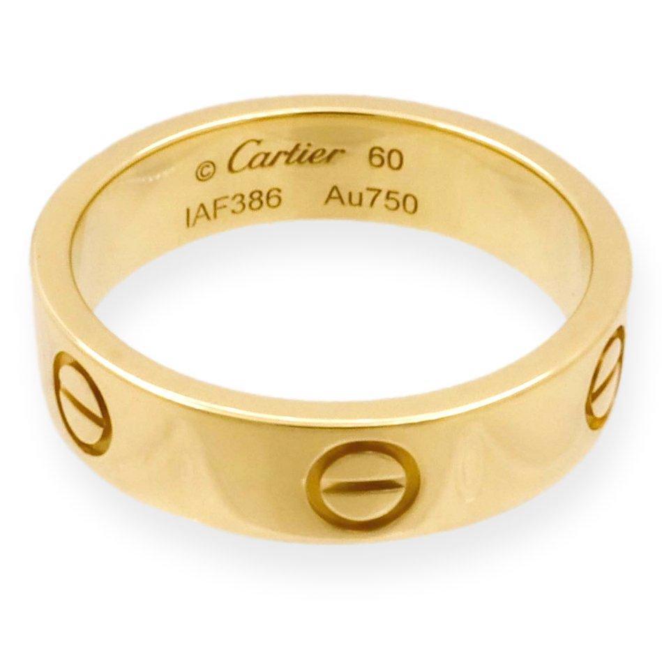 Cartier Love Ring in 18K Yellow Gold 5.5mm Size 60 (US 9)