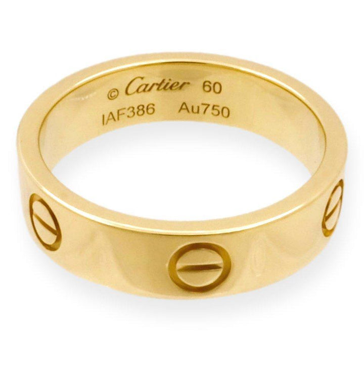 Cartier Love Ring in 18K Yellow Gold 5.5mm Size 60 (US 9)