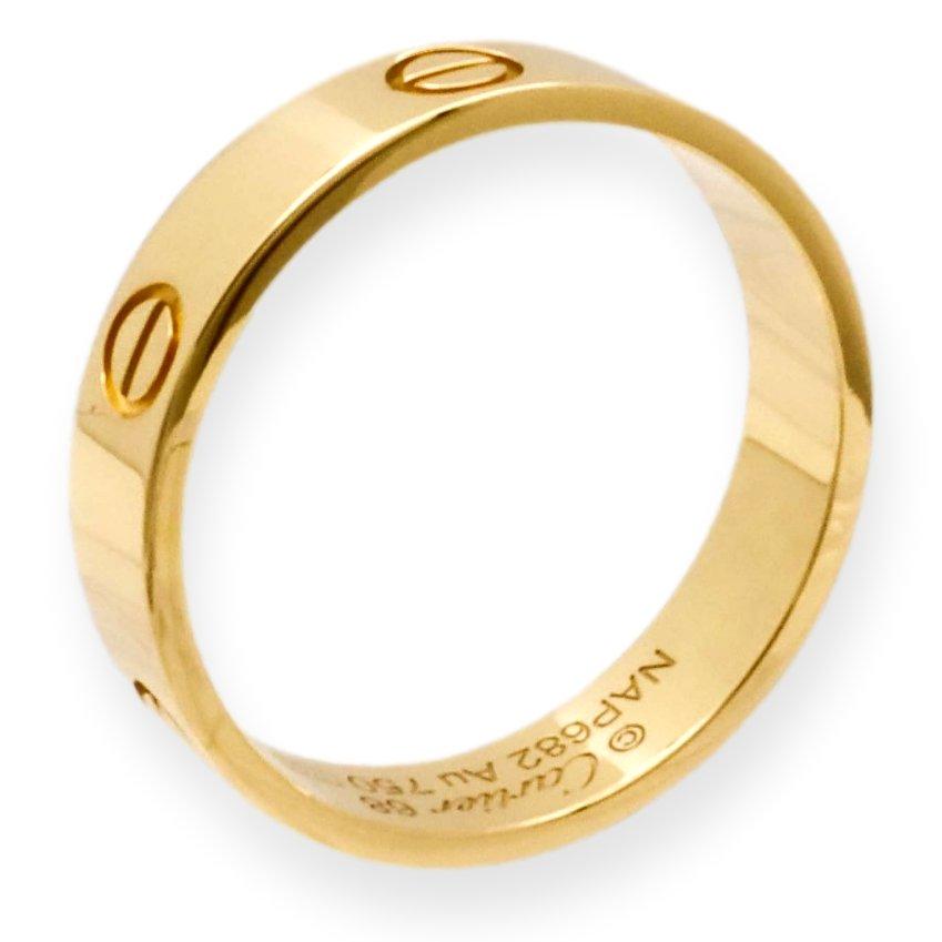 Cartier Love Ring in 18K Yellow Gold 5.5mm Size 68 12.25 The Diamond Oak