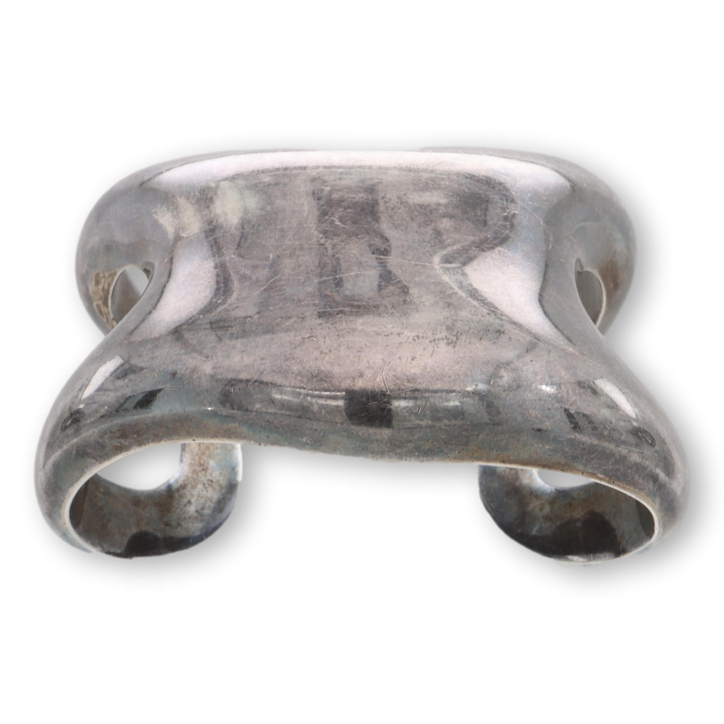 Tiffany and Vintage 1975 Peretti Sterling Silver 925 Bone Cuff