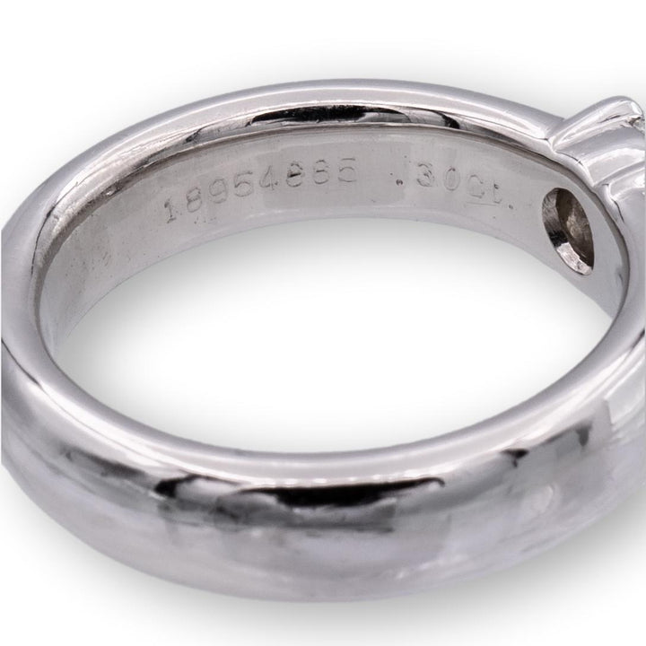 Tiffany and Co. Etoile Platinum Round Diamond Engagement Ring .30ct FVVS1