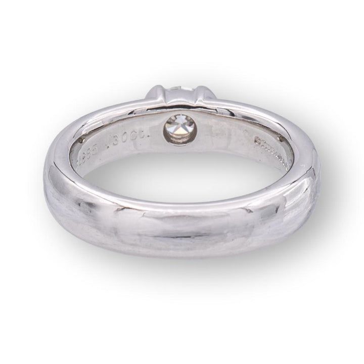 Tiffany and Co. Etoile Platinum Round Diamond Engagement Ring .30ct FVVS1