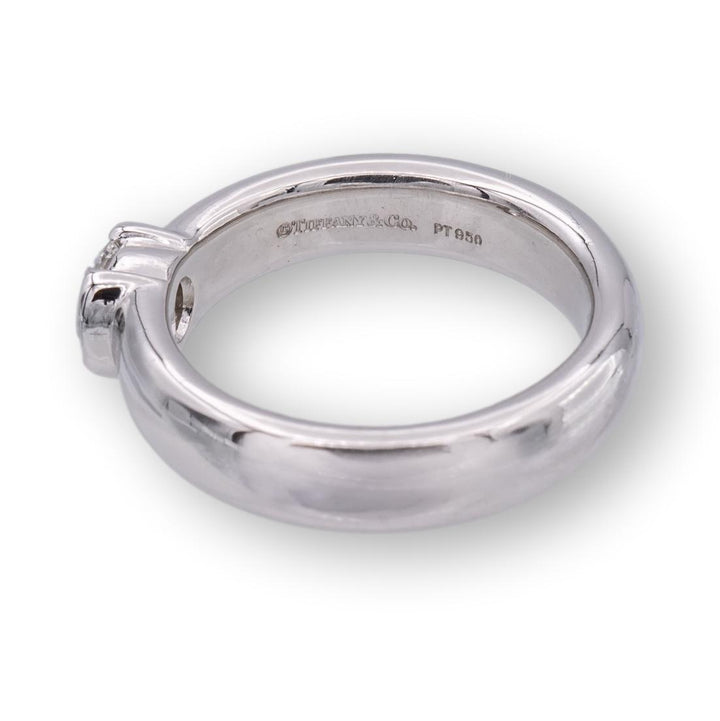 Tiffany and Co. Etoile Platinum Round Diamond Engagement Ring .30ct FVVS1