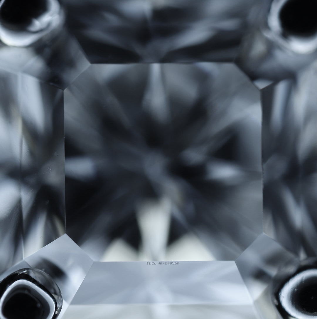 Tiffany & Co. Platinum Lucida Diamond Stud Earrings .90 cts TW G-H VVS