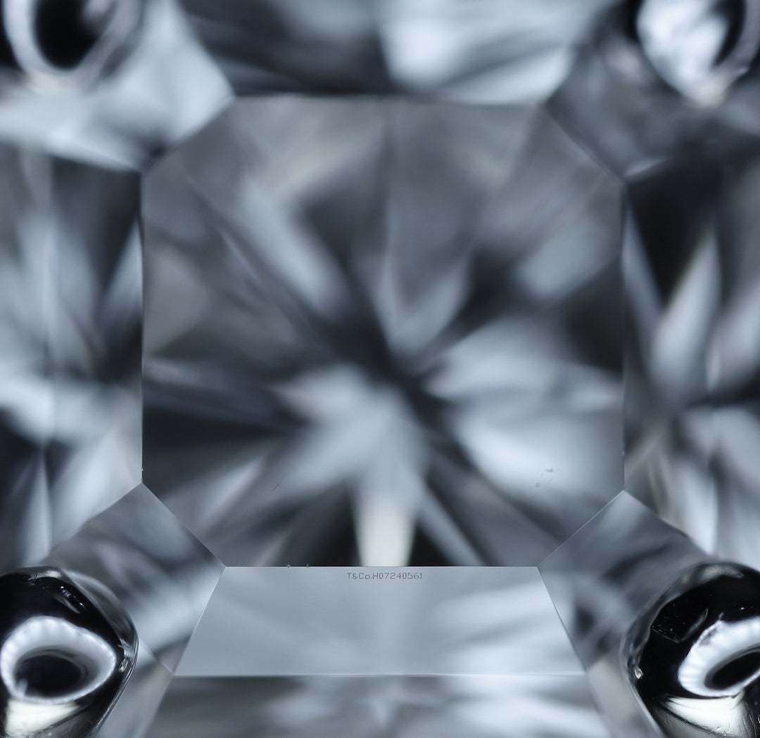 Tiffany & Co. Platinum Lucida Diamond Stud Earrings .90 cts TW G-H VVS