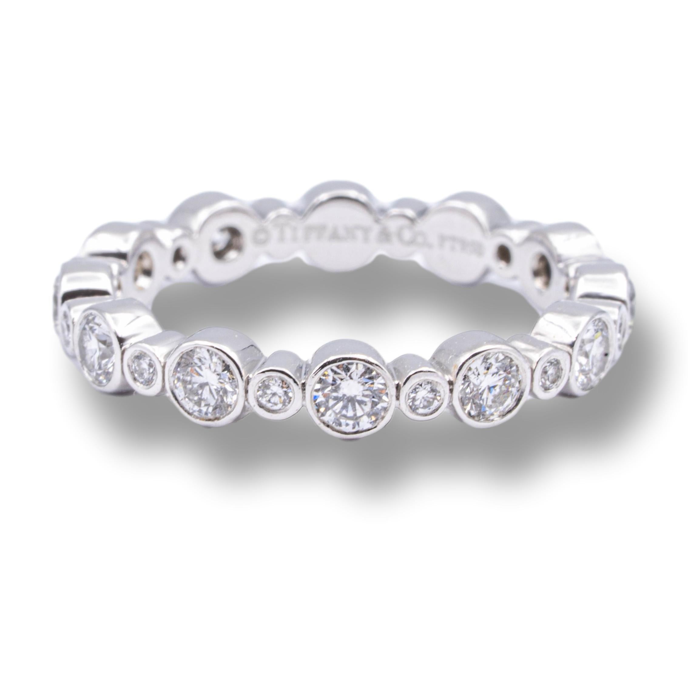【ユーズド品】TIFFANY　Curved Band Ring　＊719 Tiffany & Co 2mm Two Tone PT950 750 Wedding Band | Premium