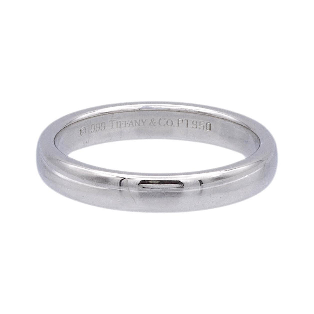 Vintage Tiffany & Co. Platinum Classic 3 mm Wedding Band Ring Size 4.5