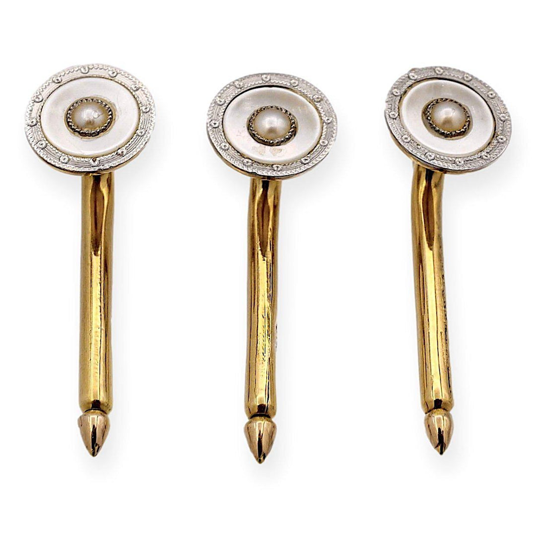 Carrington for Tiffany & Co. Platinum and 14K Gold Art Deco Cufflinks Circa 1920