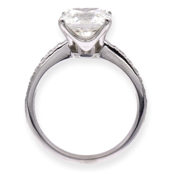 Tiffany & Co. Platinum Novo Cushion Diamond Engagement Ring 2.35 ct. TW I VS1